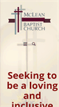 Mobile Screenshot of mcleanbaptist.org